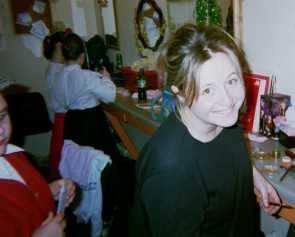 make-up lady and kids